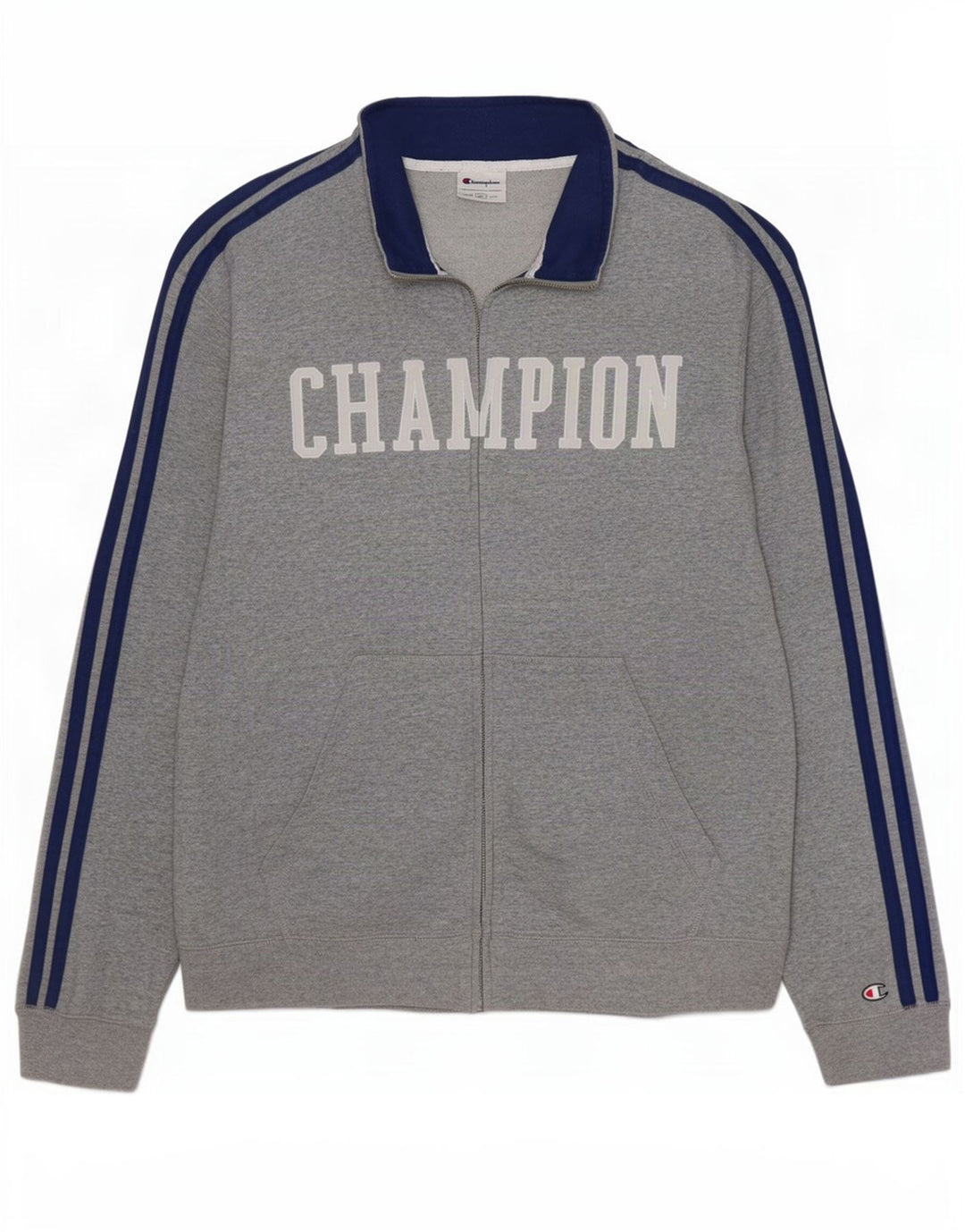 Champion Mens Graphic Tracksuit Top Jacket XL Grey