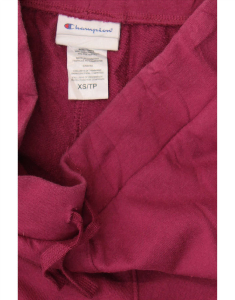 CHAMPION Womens Tracksuit Trousers UK 6 XS  Burgundy Cotton Vintage Champion and Second-Hand Champion from Messina Hembry 