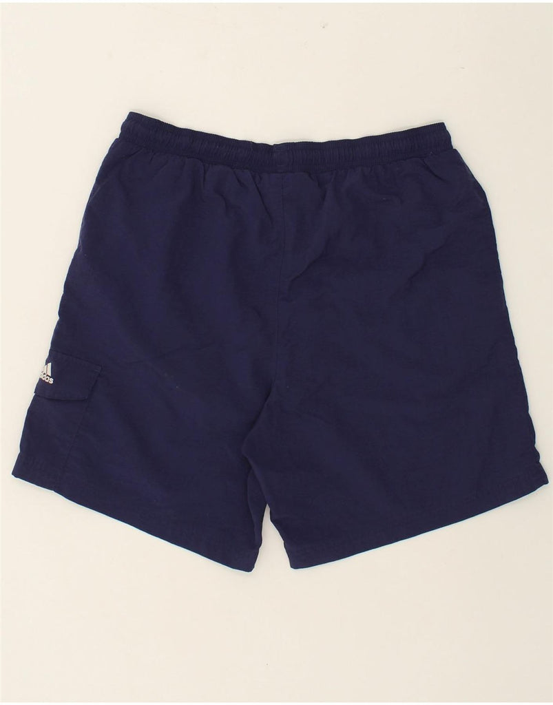 ADIDAS Mens Sport Shorts Medium Navy Blue Polyester | Vintage Adidas | Thrift | Second-Hand Adidas | Used Clothing | Messina Hembry 