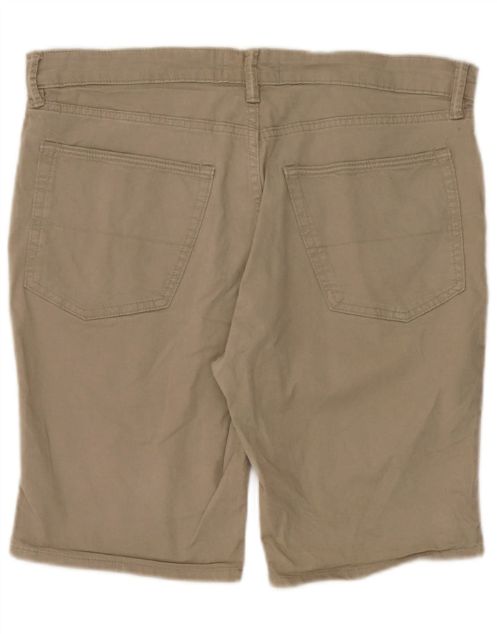Marks & Spencer Mens Casual Shorts W34 Large  Khaki Cotton