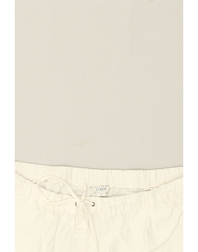 J. CREW Womens Chino Shorts W 30 Medium White Linen | Vintage J. Crew | Thrift | Second-Hand J. Crew | Used Clothing | Messina Hembry 