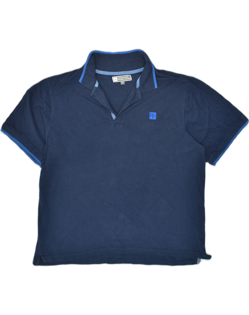 MOUNTAIN WAREHOUSE Mens Polo Shirt 2XL Blue Cotton | Vintage Mountain Warehouse | Thrift | Second-Hand Mountain Warehouse | Used Clothing | Messina Hembry 