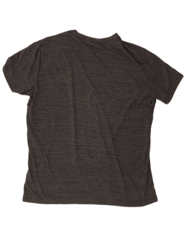 Diesel Mens T-Shirt Top XL Grey Flecked Cotton