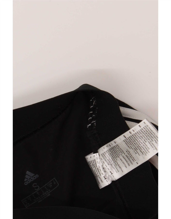 Adidas Womens Leggings UK 10 Small Black Cotton