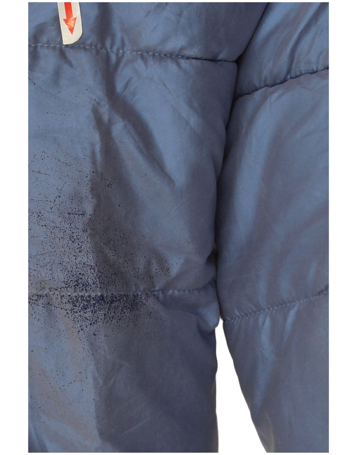 Levi's Girls Hooded Padded Jacket 13-14 Years Blue Colourblock Polyester