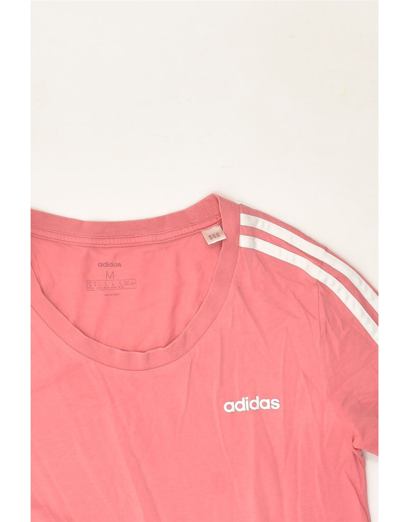 ADIDAS Womens T-Shirt Top UK 12/14 Medium Pink Cotton | Vintage Adidas | Thrift | Second-Hand Adidas | Used Clothing | Messina Hembry 