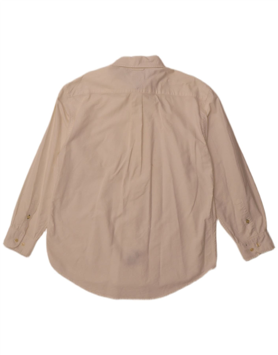 Tommy Hilfiger Mens Shirt Large Off White Cotton