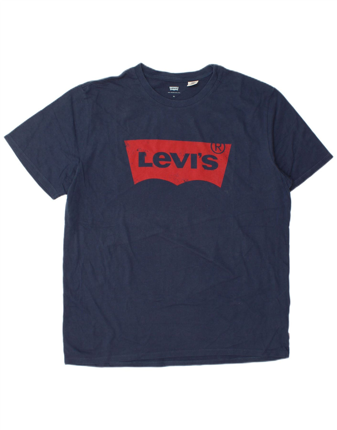 Levi's Mens Graphic T-Shirt Top XL Navy Blue Cotton