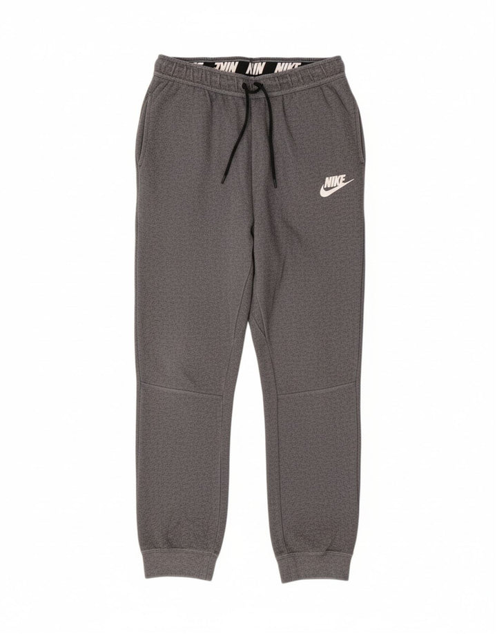 NIKE Mens Graphic Tracksuit Trousers Joggers Small  Grey Cotton Vintage Nike and Second-Hand Nike from Messina Hembry 