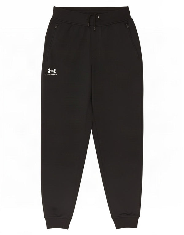 Under Armour Mens Tracksuit Trousers Joggers Medium Black Polyester