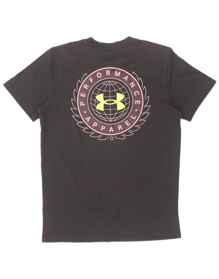 Under Armour Mens Graphic T-Shirt Top Small Black Cotton