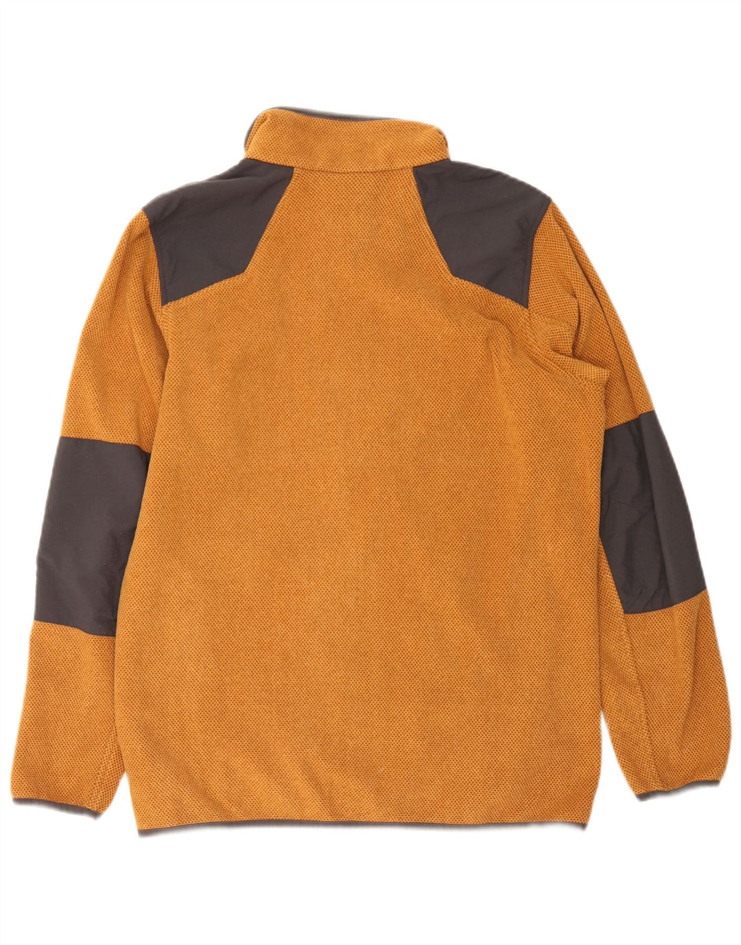 Columbia Mens Fleece Jacket Medium Orange Colourblock Polyester