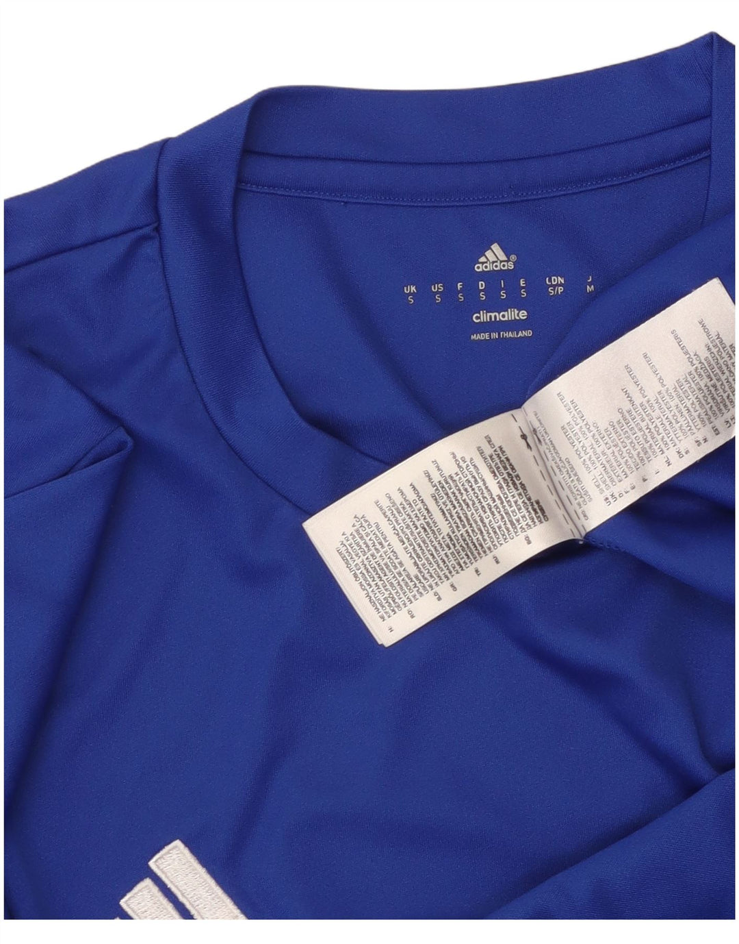 ADIDAS Mens Climalite T-Shirt Top Small Blue Polyester