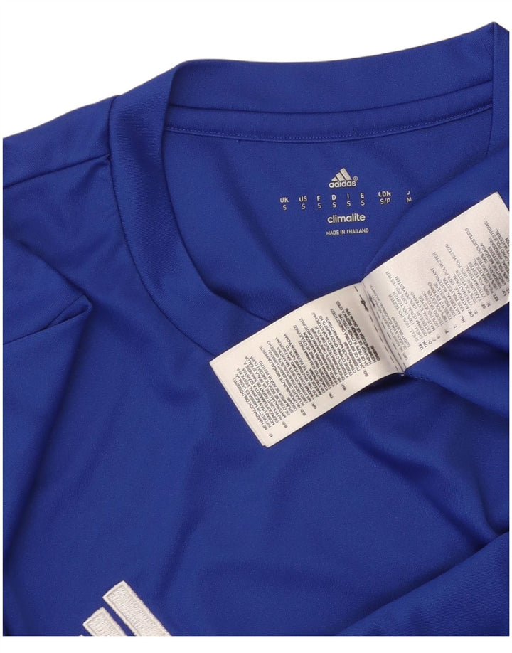ADIDAS Mens Climalite T-Shirt Top Small Blue Polyester