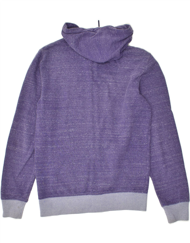 ADIDAS Mens Zip Hoodie Sweater Small Purple Flecked Cotton | Vintage Adidas | Thrift | Second-Hand Adidas | Used Clothing | Messina Hembry 