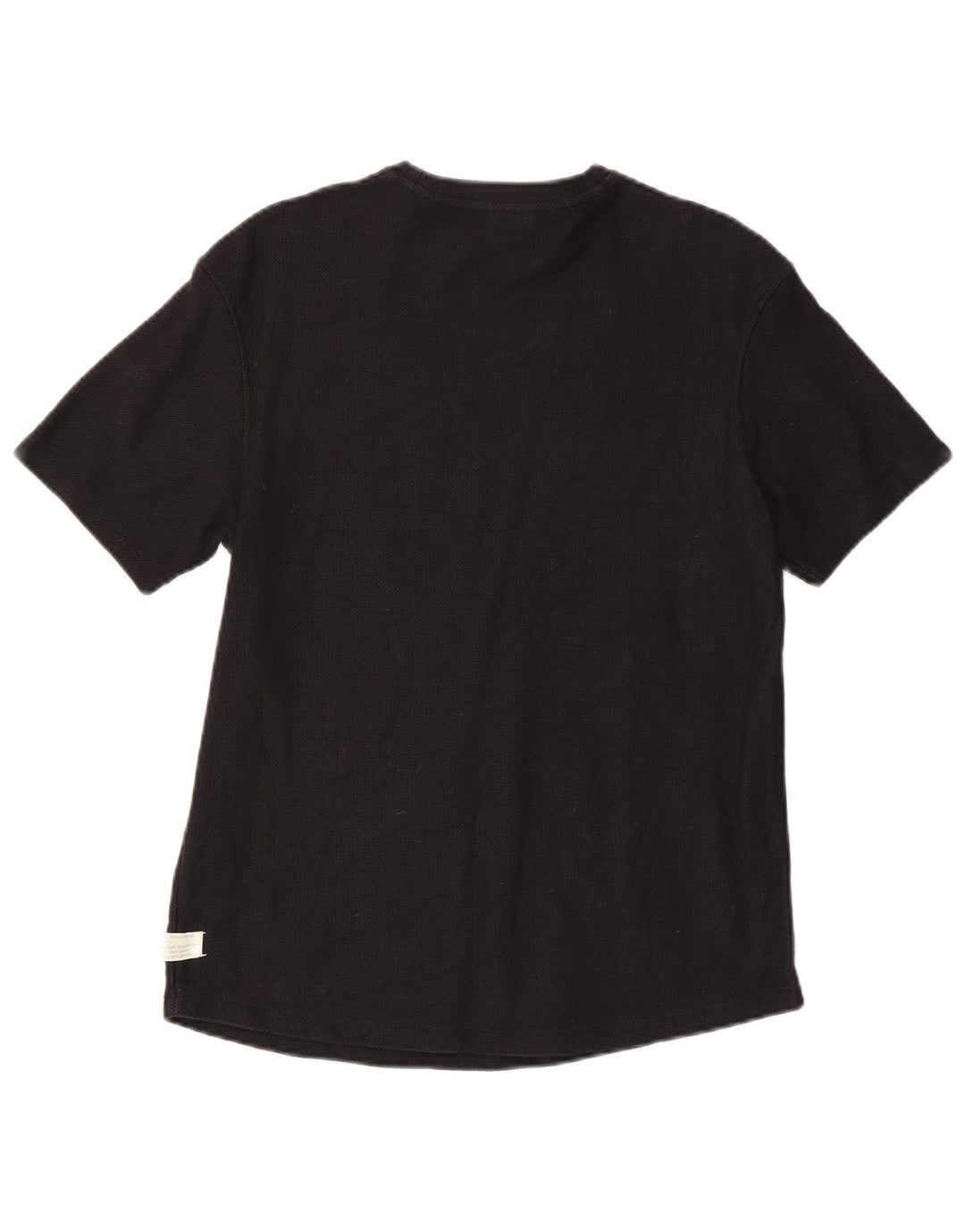 Zara Mens T-Shirt Top Medium Black