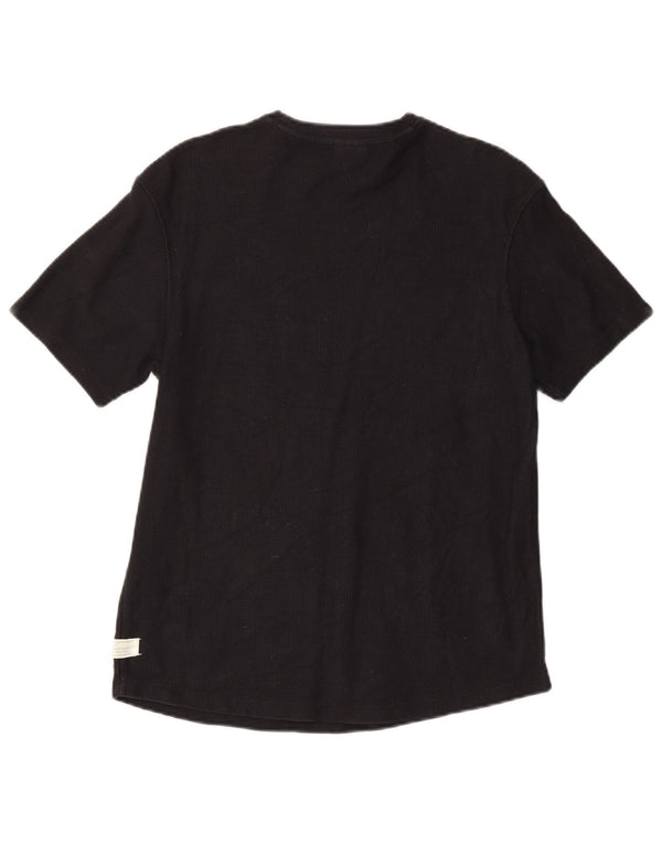 Zara Mens T-Shirt Top Medium Black