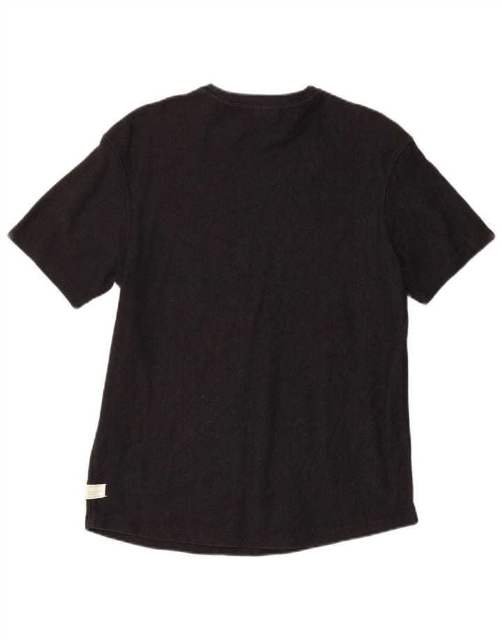 Zara Mens T-Shirt Top Medium Black