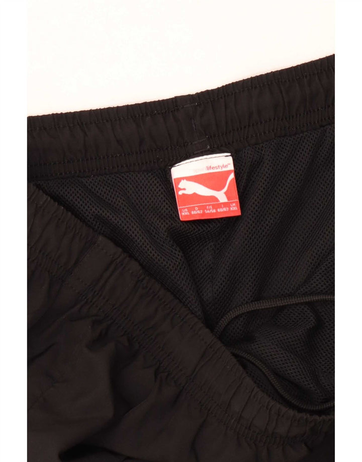 Puma Mens Graphic Bermuda Sport Shorts 2XL Black