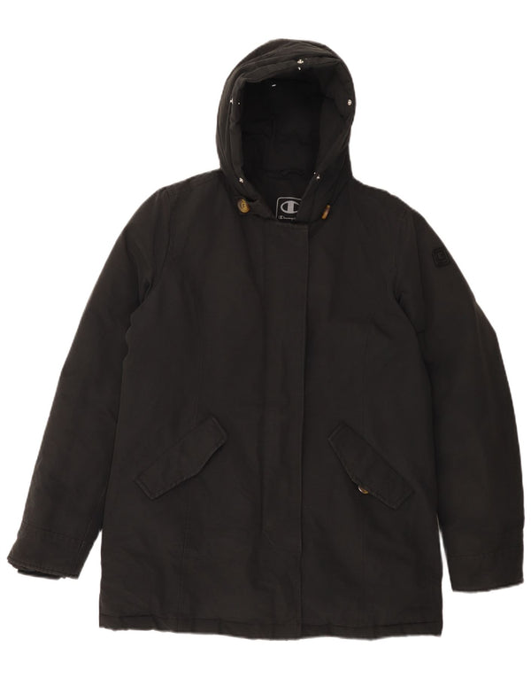 Champion Girls Hooded Padded Jacket 13-14 Years XL  Black