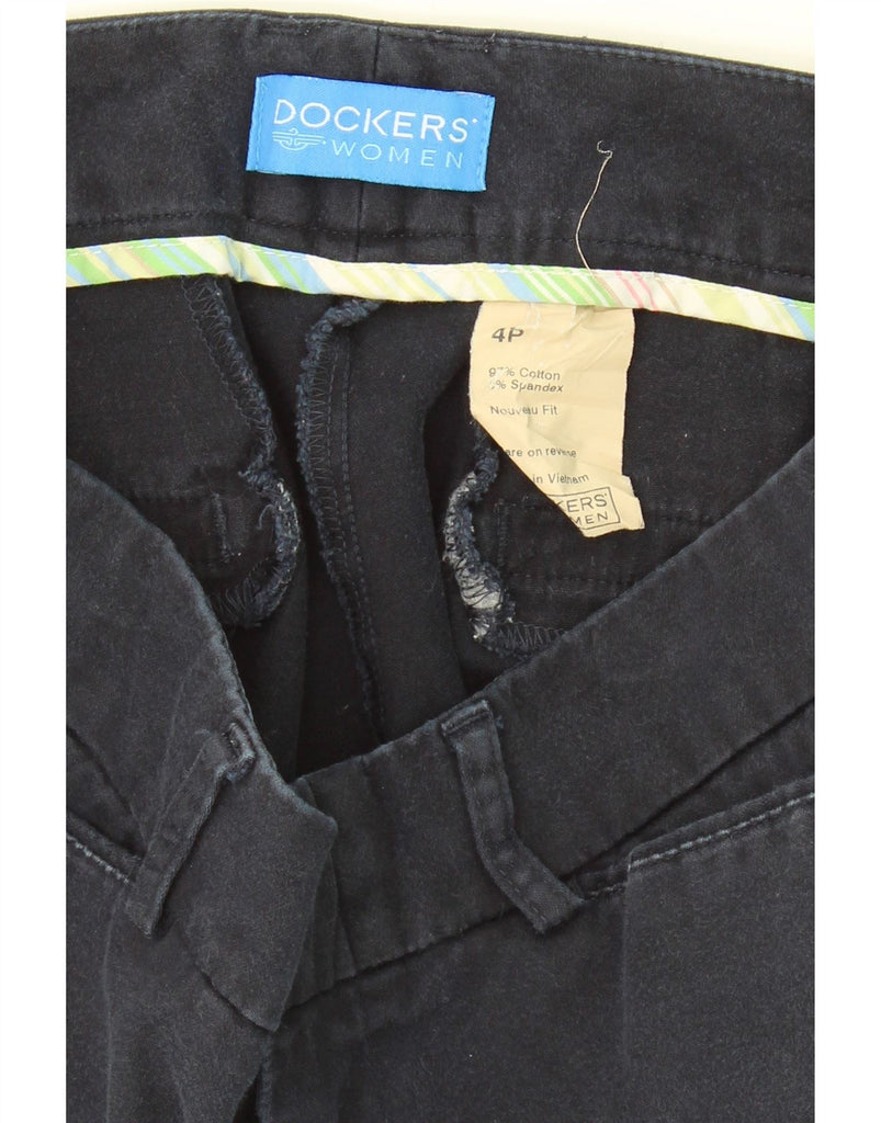 DOCKERS Womens Capri Trousers US 4 Small W30 L20 Navy Blue Cotton Vintage Dockers and Second-Hand Dockers from Messina Hembry 