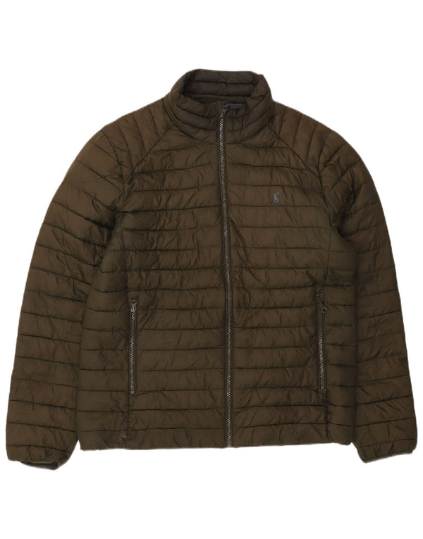 Joules Mens Padded Jacket UK 38 Medium Khaki Polyester