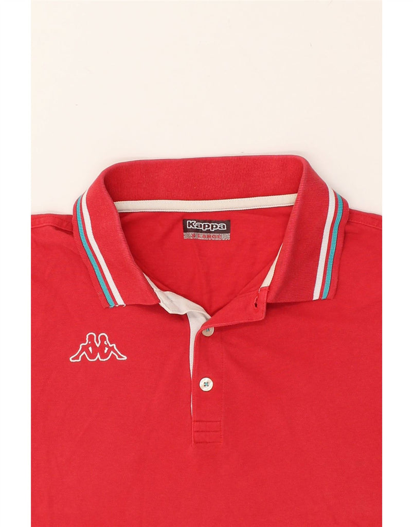 KAPPA Mens Polo Shirt XL Red Cotton | Vintage Kappa | Thrift | Second-Hand Kappa | Used Clothing | Messina Hembry 