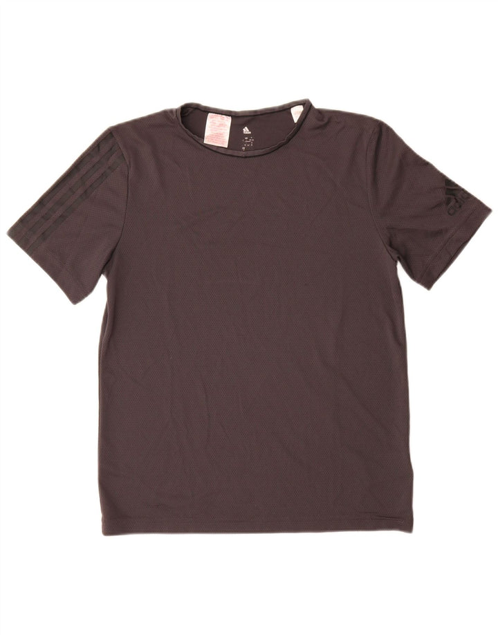 Adidas Womens Climacool T-Shirt Top UK 12 Medium Grey Polyester