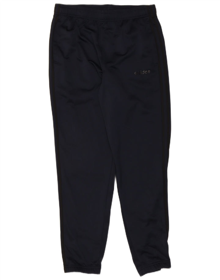ADIDAS Mens Tracksuit Trousers Joggers Large Navy Blue Polyester