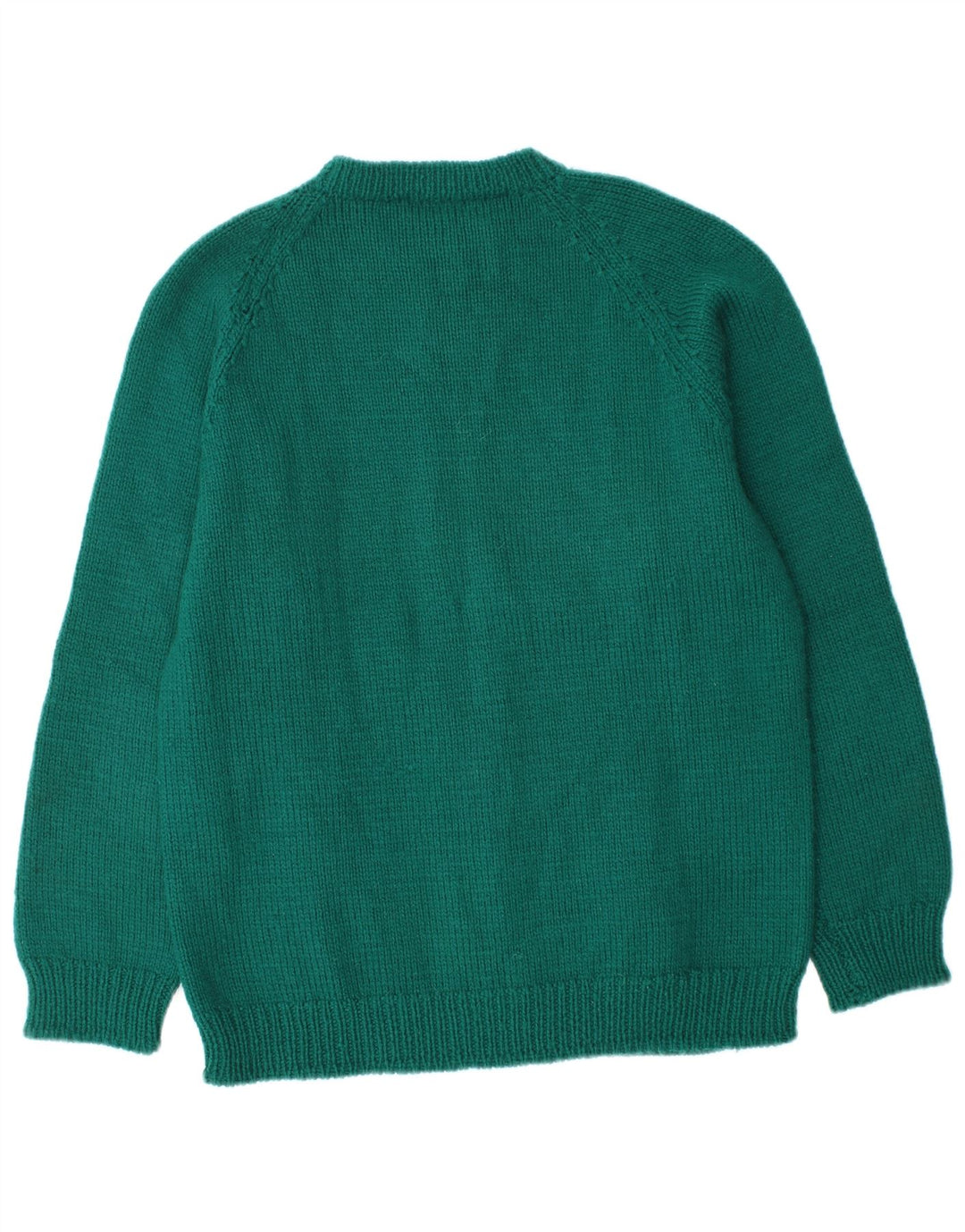 Vintage Mens Crew Neck Jumper Sweater Medium Green