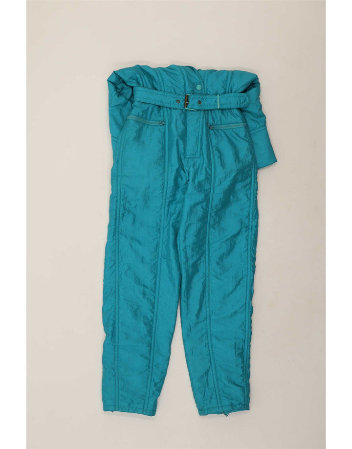 Ellesse Womens Ski Jumpsuit IT 46 Large Blue Nylon Retro