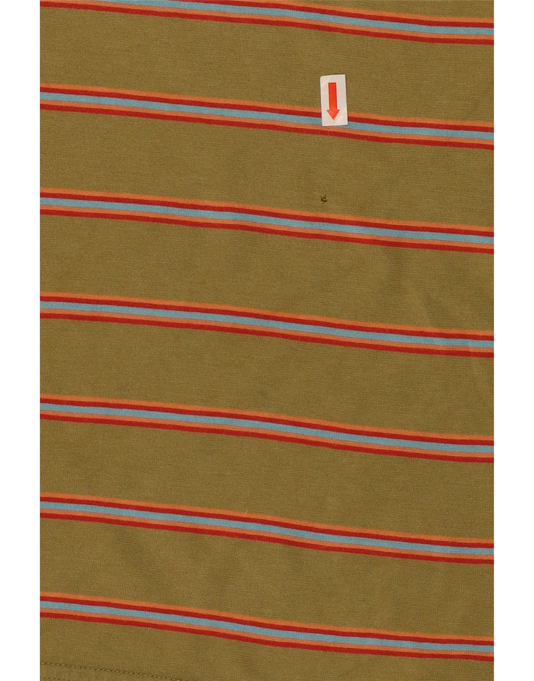 Nike Mens Polo Shirt Medium Green Striped Cotton