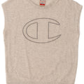 Champion Womens Heritage Fit Graphic Sweatshirt Jumper UK 14 Medium Grey