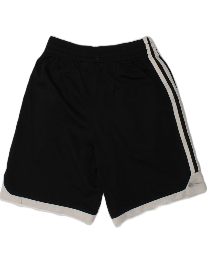 ADIDAS Boys Sport Shorts 7-8 Years Small Black Polyester | Vintage Adidas | Thrift | Second-Hand Adidas | Used Clothing | Messina Hembry 