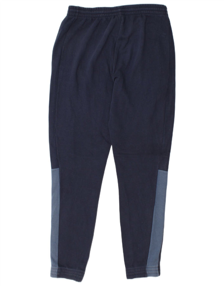 ADIDAS Mens Tracksuit Trousers Joggers Medium  Navy Blue Colourblock