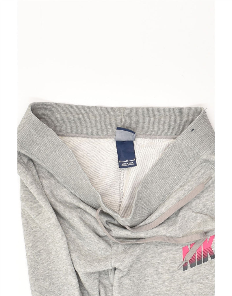 NIKE Womens Tracksuit Trousers Joggers UK 14 Medium Grey Cotton | Vintage Nike | Thrift | Second-Hand Nike | Used Clothing | Messina Hembry 