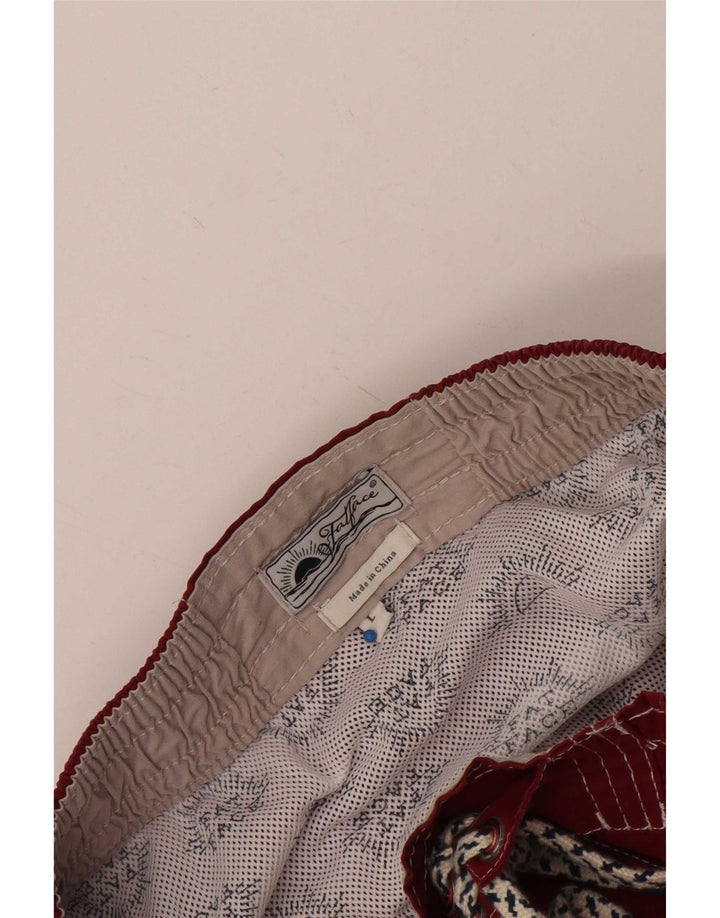 Fat Face Mens Swimming Shorts Large Burgundy