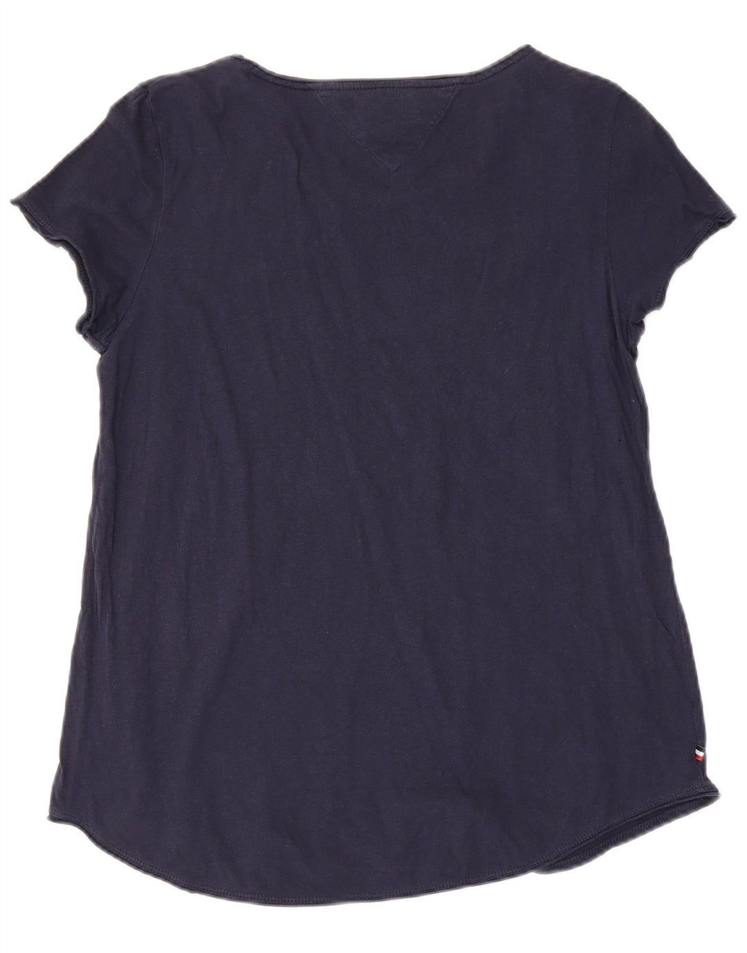 Tommy Hilfiger Womens T-Shirt Top UK 12 Medium Navy Blue