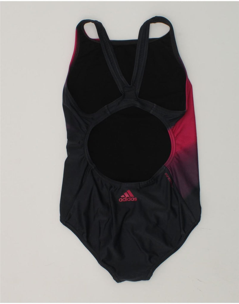 ADIDAS Girls Swimwear 9-10 Years Black Colourblock Nylon | Vintage Adidas | Thrift | Second-Hand Adidas | Used Clothing | Messina Hembry 