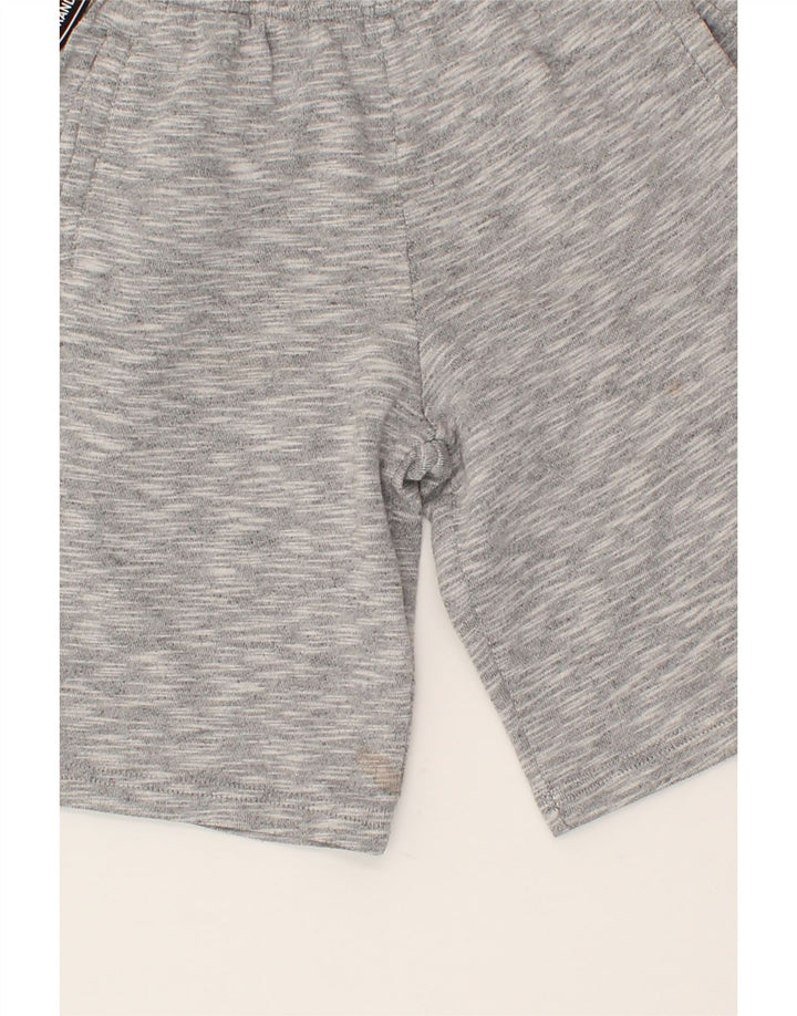 ADIDAS Boys Graphic Sport Shorts 7-8 Years Small Grey Flecked Vintage Adidas and Second-Hand Adidas from Messina Hembry 