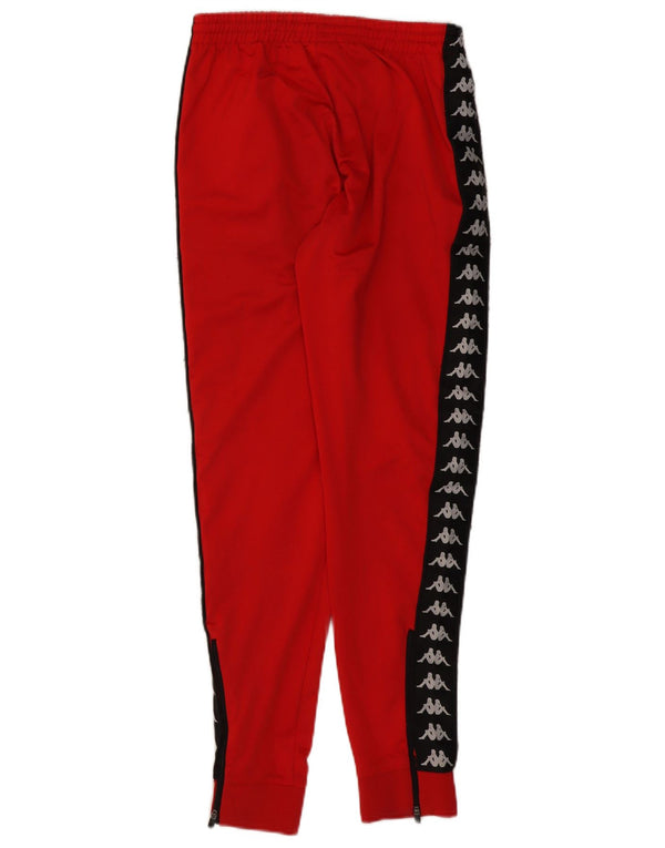 Kappa Mens Graphic Tracksuit Trousers Joggers Medium Red Colourblock