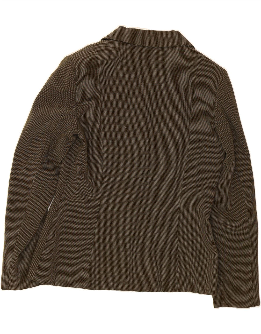 MARELLA Womens 3 Button Blazer Jacket UK 14 Medium Khaki Flecked Wool Vintage Marella and Second-Hand Marella from Messina Hembry 