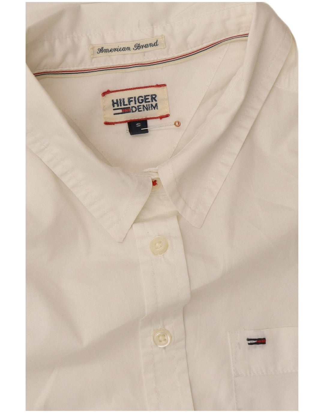 TOMMY HILFIGER Womens Shirt UK 10 Small White