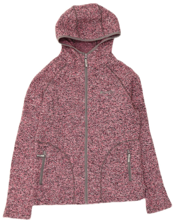 Mountain Warehouse Womens Zip Hoodie Sweater UK 12 Medium Pink Sports