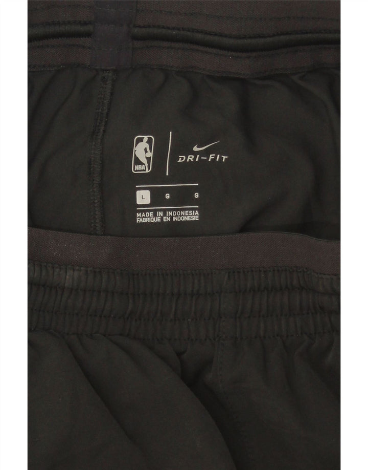 NIKE Mens Bucks Tracksuit Trousers Joggers Large  Black Polyester Vintage Nike and Second-Hand Nike from Messina Hembry 