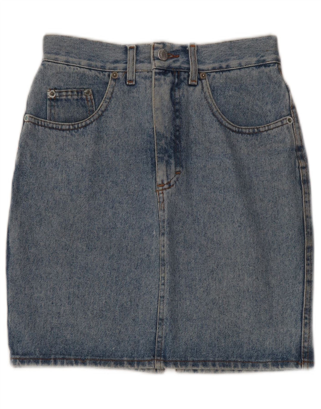 CAMPUS Womens Denim Skirt IT 40 Small W26 Blue Cotton