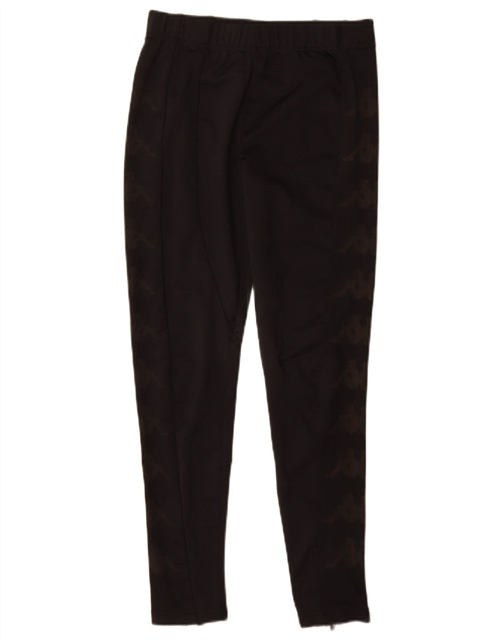 Kappa Womens Graphic Leggings UK 10 Small  Black