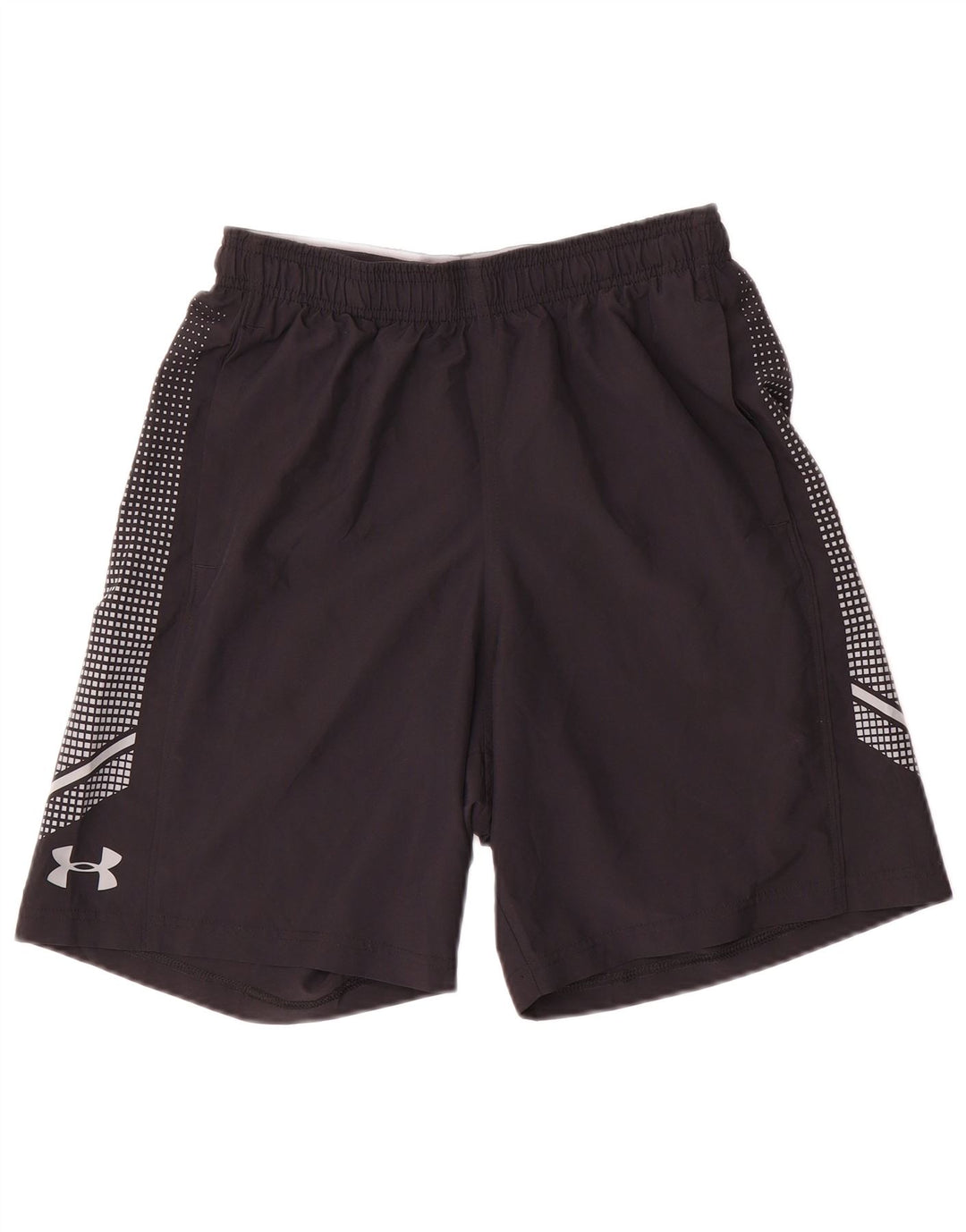 Under Armour Mens Heat Gear Sport Shorts Small Black Spotted Polyester