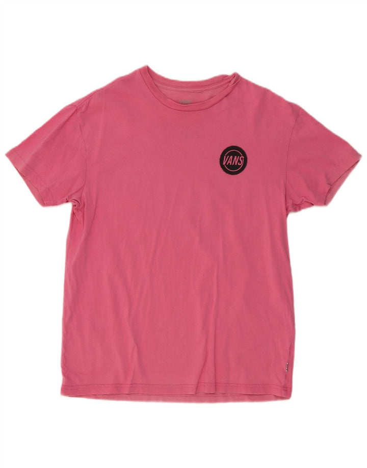 VANS Mens Graphic T-Shirt Top XS Pink