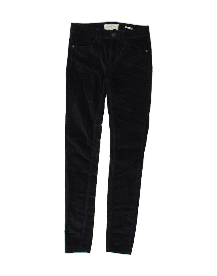 FAT FACE Womens Jegging Corduroy Trousers UK 6 XS W26 L28 Navy Blue Cotton | Vintage Fat Face | Thrift | Second-Hand Fat Face | Used Clothing | Messina Hembry 